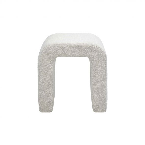 Kick Pouffe Ylva - Weiß